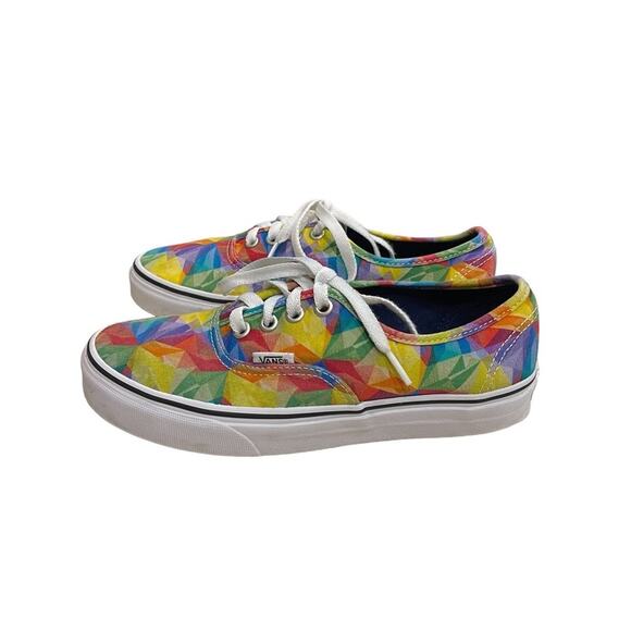 Vans Unisex Classic Geometric Multicolor Shoes Sneakers Size M 5.5 / W 7 - Picture 4 of 8